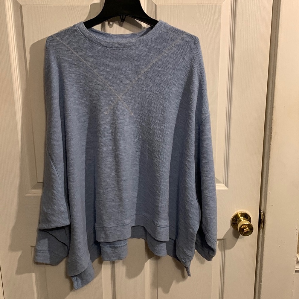 We The Free Oversized Round Neck Pullover Jersey